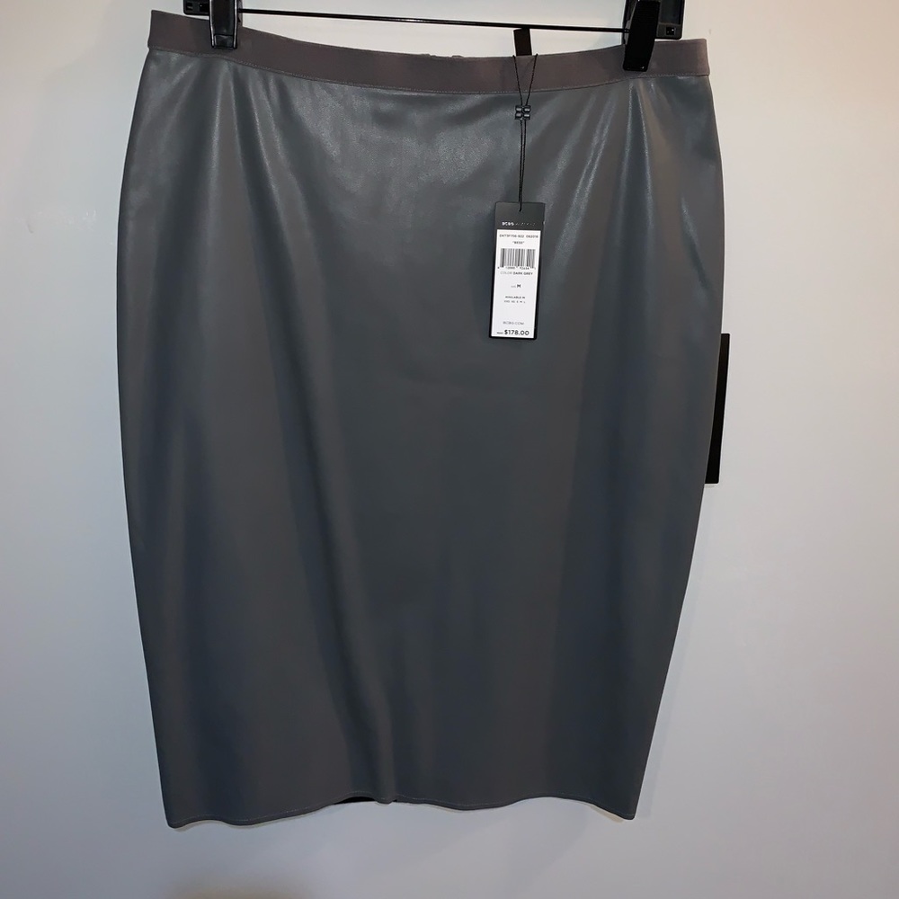 BCBG Max Azria faux leather skirt. NWT